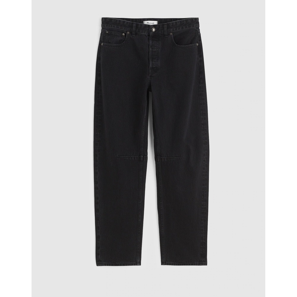 Madewell The Darted Barrel-Leg Jean Washed Black NW546 Size 31 Petite NEW - Picture 2 of 7